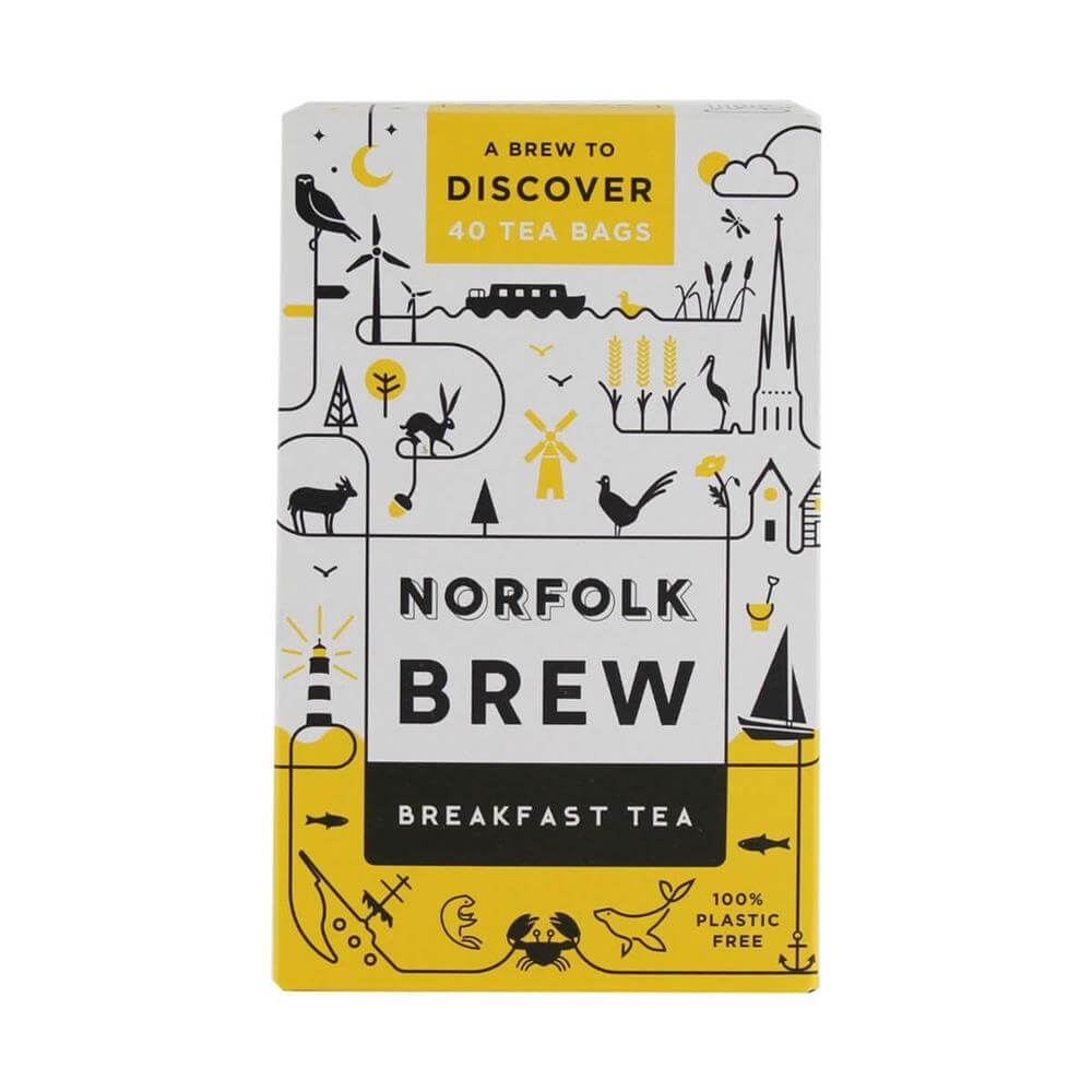 Norfolk Tea 40 Breakfast Blend Tea Bags